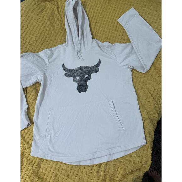 Men’s Off White Under Armour ￼ Project, White Sweatshirt, Hoodie Size XXL - Picture 1 of 6